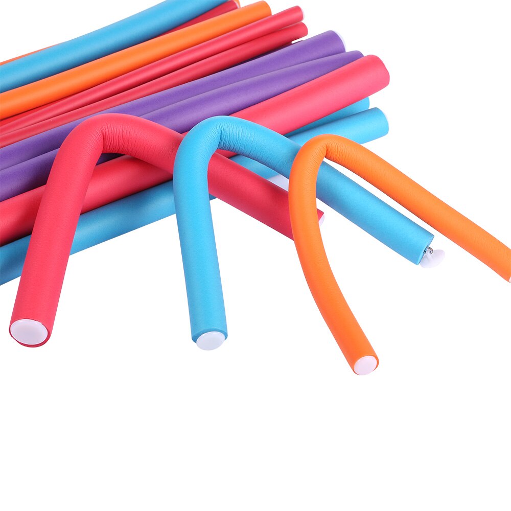 36pcs Beauty Spiral Twist Curlers Spongia Foam Twist Curls DIY Styling Hair Rollers Flexible Curling Rods Hairdressing Tools