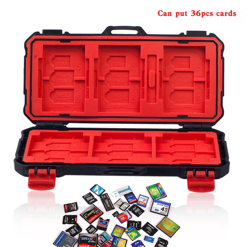 Memory Card Case Houder winkel card box voor XQD SD CF MSD SIM NANO kaarten Waterdichte Anti-shock Opslag CASE Voor sony gopro camera