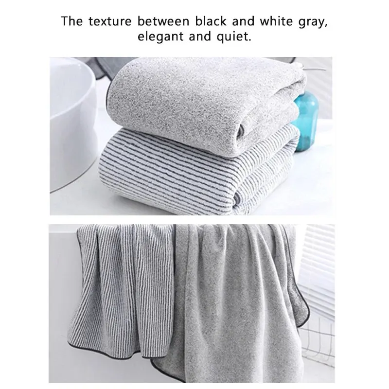 Verdikte badhanddoeken Het lichaam Microvezelhanddoek Gym Sport Douche Robe Spa Beath