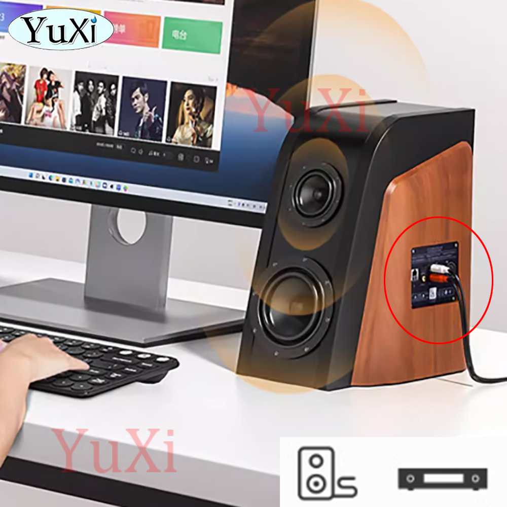 1 szt. 3,5 mm Jacek Aux robić 2RCA Kabel audio-wideo robić telewizora PC Telefon stereofoniczny Y Rozgałęźnik Kabel AV adapter 2 RCA Przewód robić VCR DVD