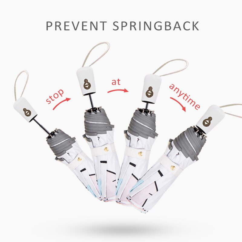 Cute Umbrella Women Cats Automatic Folding Umbrellas Rain Women Kids Umbrella Brand Anti UV Parasol Umbrella UPF50+