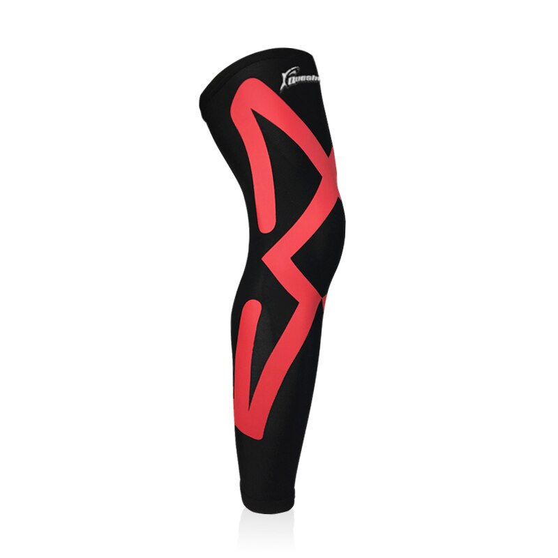 1 stk mænd sportstights kompression cykling benvarmere mtb cykel leggings løb basketball fodbold benærmer benbeskyttelse: R / M