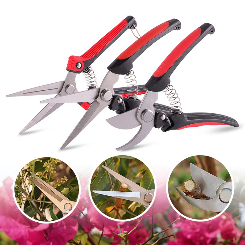 Shrub Garden Branch Shear Clippers Folding Saw Set Trim Horticulture Pruner Blade Cut Secateur Scissor Orchard Pruning Shears