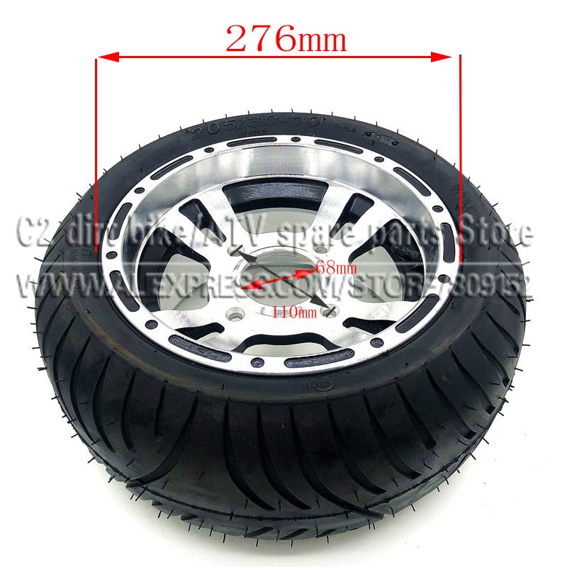 10inch ATV Rims 10x8" With 205/30-10 Road Tyre Full Wheel For ATV Quad Go Kart Karting Motorcycle