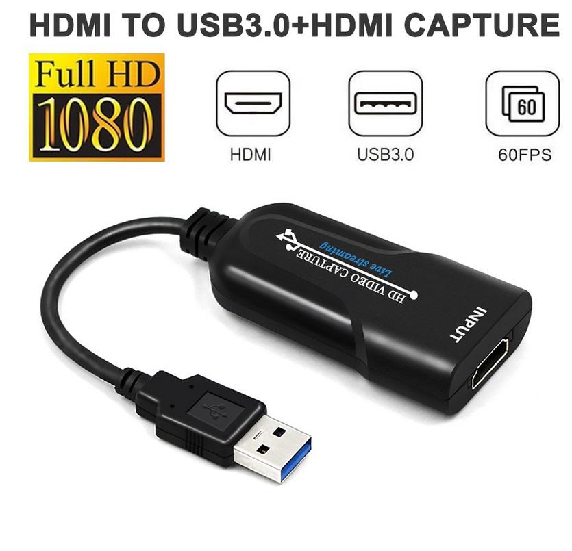 USB 1080P 60Fps Video Capture Card Free Frame Drive Acquisition Box Game Capture Board