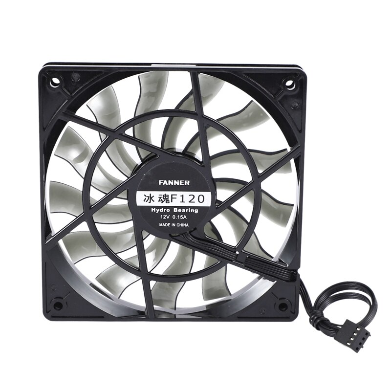 Nueva delgada 12mm de espesor 120X120X12mm 12V ordenador de escritorio ventilador silencioso con velocidad 12CM chasis ventilador de refrigeración