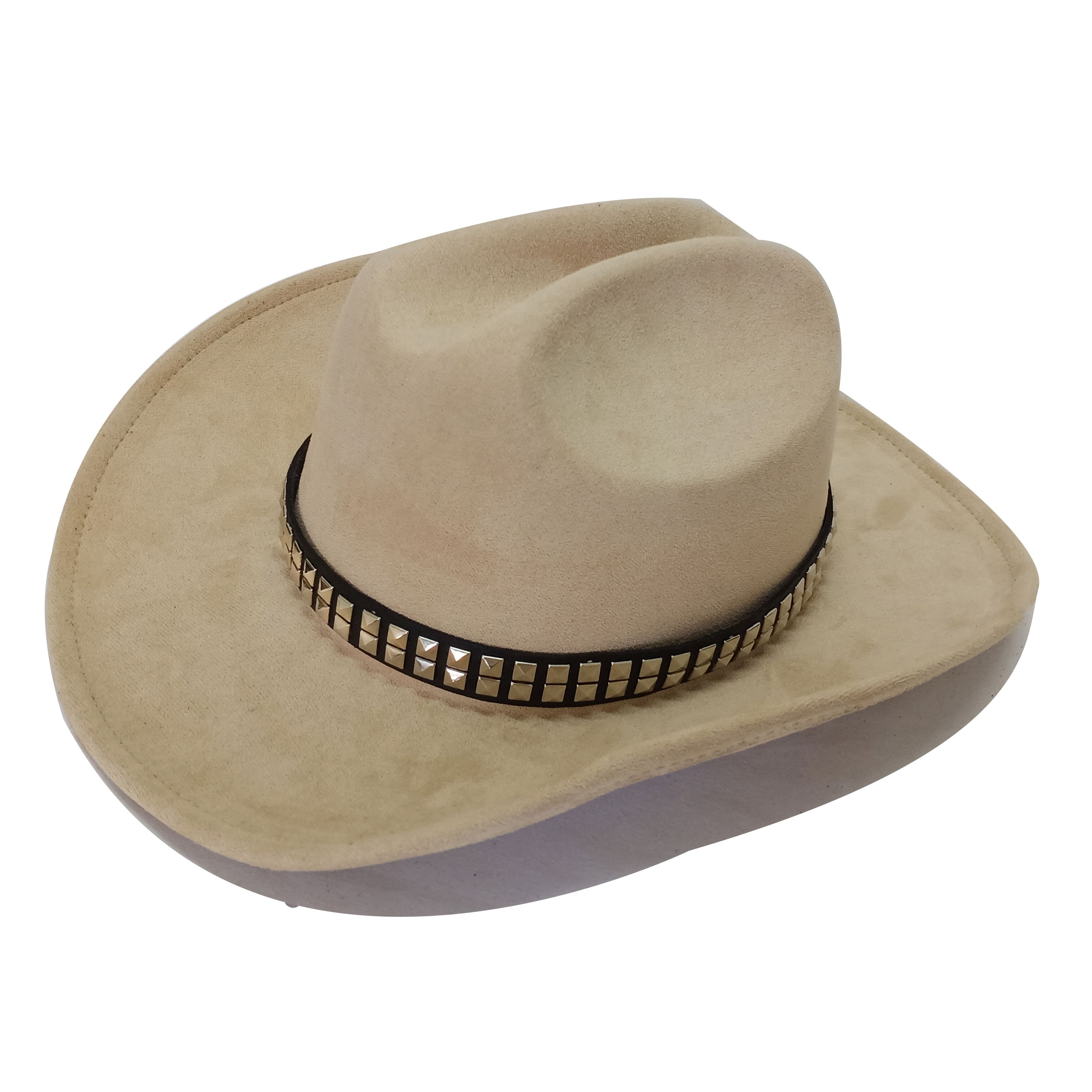 Gorros de vaquero de gamuza para hombre y mujer, sombrero cálido de ala ancha, de Iglesia Panamá, a la , de otoño: 06