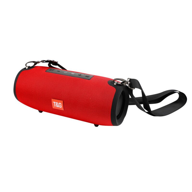 Hög effekt bärbara bluetooth högtalare utomhus kolumn dator trådlös subwoofer förstärkare stereo woofer högtalare soundcore: Röd