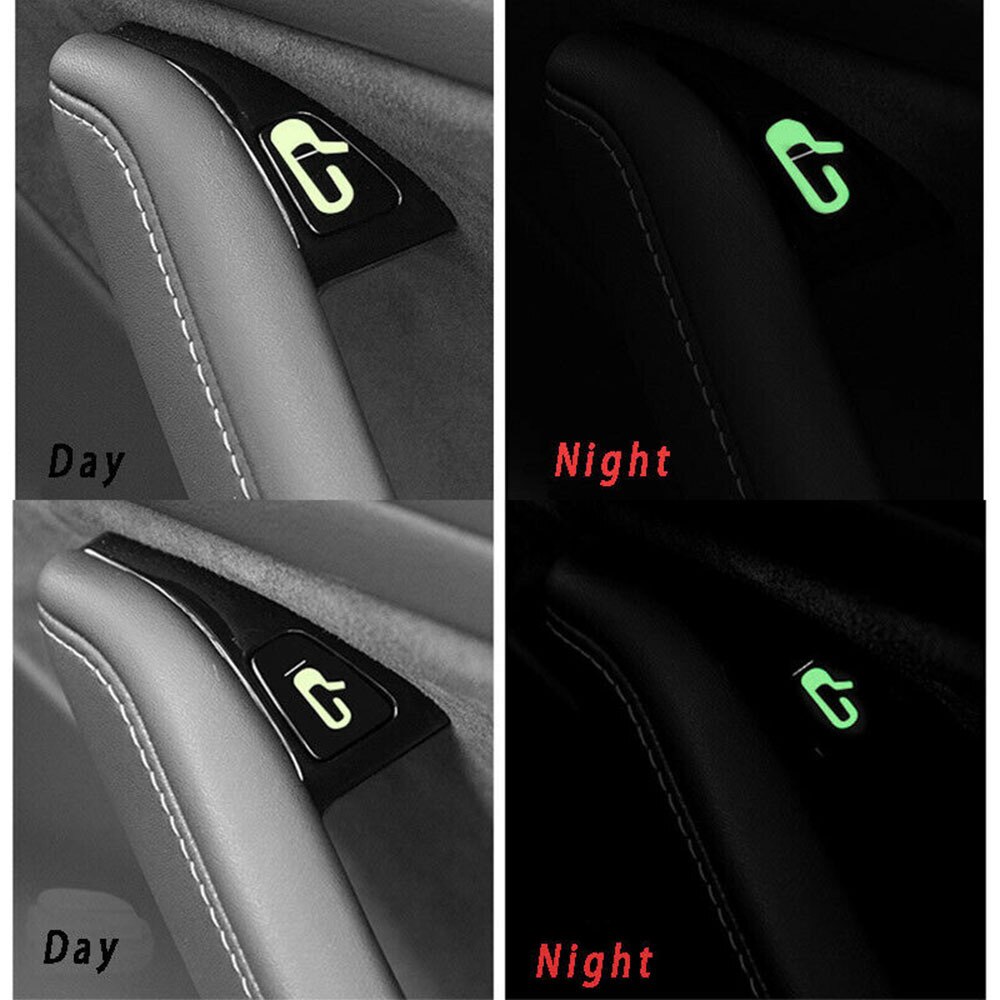 Model3 Car Door Open Exit Button Sticker Luminous Sticker for Tesla Model 3 Y Reminder Accessories Fluorescent Paste Model3