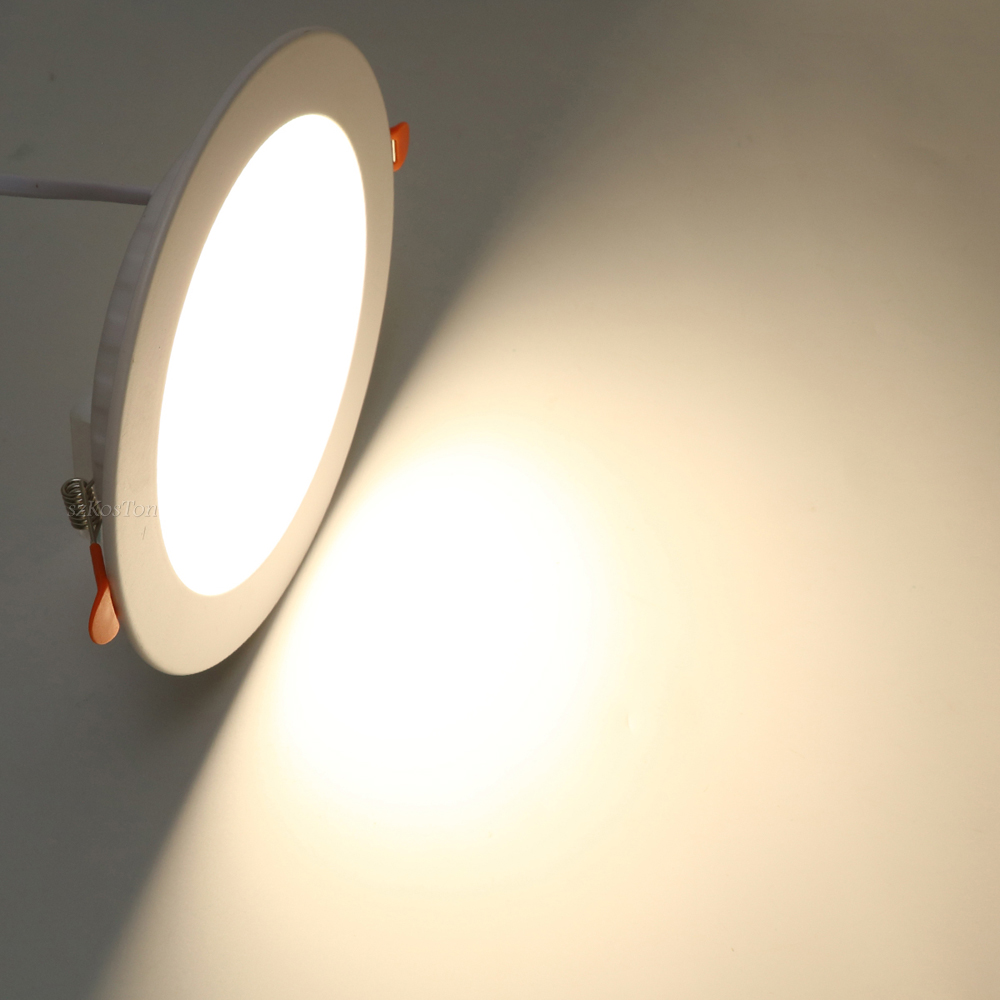 LED-Downlight-Deckeneinbauleuchte, 7 W, 9 W, 12 W, 20 W, AC220 V, kaltweißer LED-Strahler für Wohnzimmer, Flur, Badezimmer, Küche: Warmes Weiß / 12w