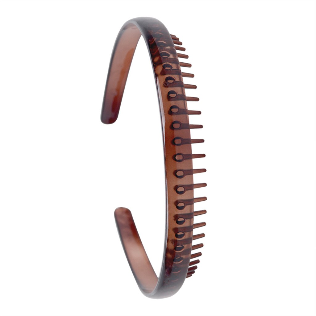 1Pcs Snoep Hoofdband Hoofd Sectie Hoofdband Plastic Tanden Haarband Hoepel Vrouwen Meisjes Haar Accessoires Hoofddeksels: brown