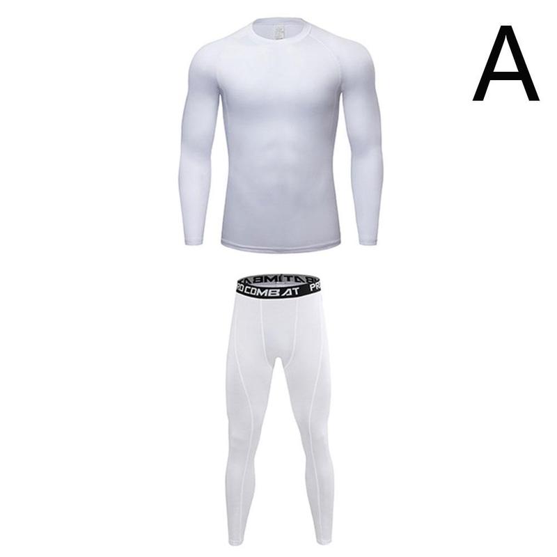 Mannen Sport Panty En Sneldrogende Kleding Outdoor Ademend Fietsen Pak Lange Mouwen Sport Training Broek Panty c4G7: AXXXL