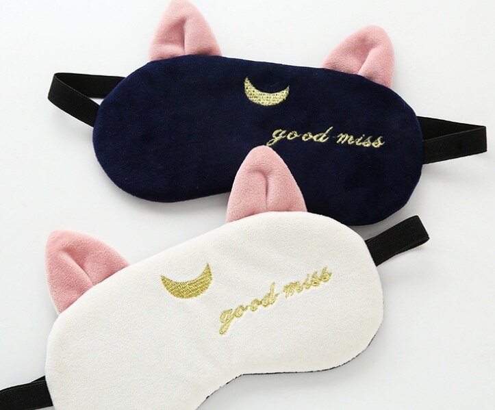 Luna 3D dormir máscara Natural mascarilla para dormir visera cubierta de sombra de ojos parche Mujer de viaje venda de los ojos