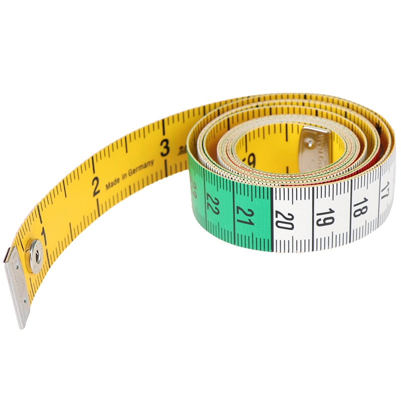 Regla para medir el cuerpo, cinta de costura a medida, Mini regla plana suave, centímetros, cinta métrica de costura de 60 pulgadas 1,5 m 1 unidad,