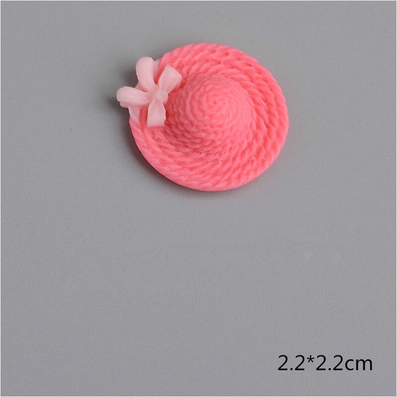 10/20/30 stuks schattige mini hoedjes met platte achterkant, harsdoppen, kleur, doe-het-zelf benodigdheden, haarspeldaccessoires, telefoonhoesje, decoratiemateriaal