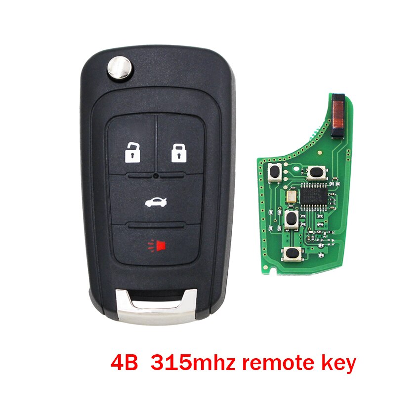 Clé télécommande avec puce ID46, 315/433mhz, pour voiture Chevrolet Cruze, Aveo, Opel, Adam, Astra, J, Zafira C, Mokka, Buick, lasso, Encore, Allure HU100: For Buick / 4B 315MHZ REMOTE KEY
