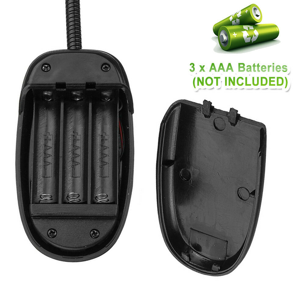 10 led lys camper tilbehør rv lys skrivebord læsebog lampe sort batteri til van campingvogn båd autocamper lastbil