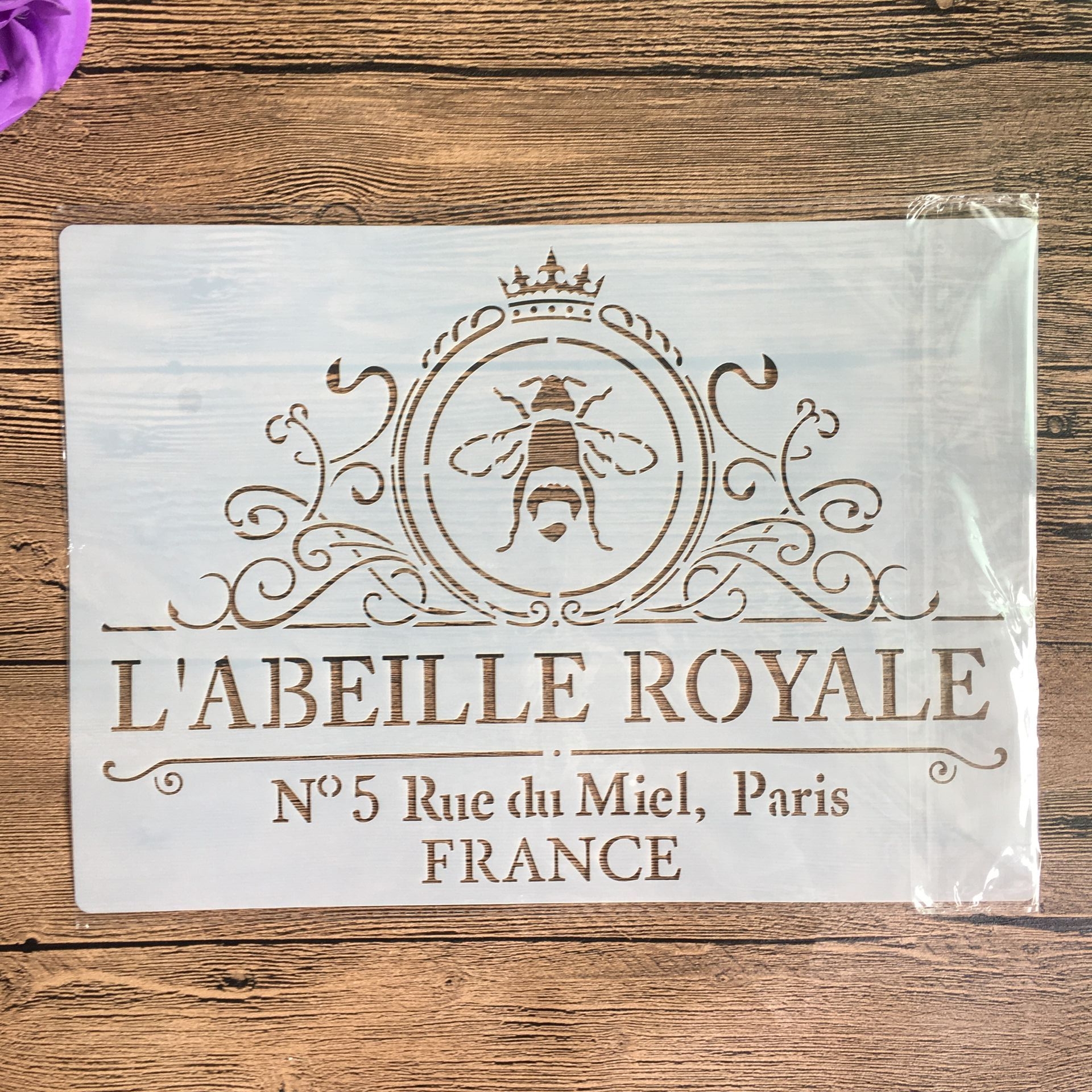 A4 størrelse sjablong for veggmaling scrapbooking frimerkealbum dekorativ preging håndverkspapir gjør-det-selv-blomsteretikett-sjablonger