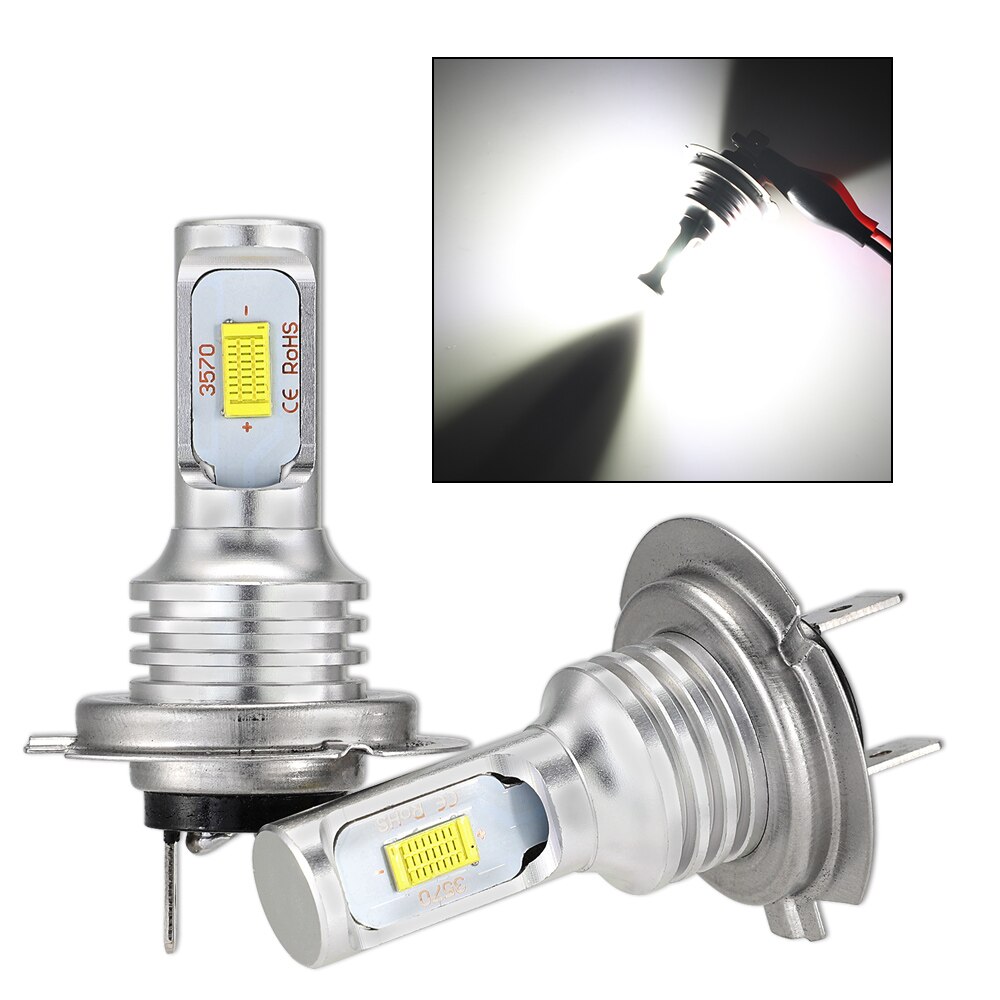 100W/Pair 6500K White LED Bulb Motorcycle H7 Headlight Lamp For BMW S1000R S1000RR S1000XR S 1000R 1000RR 1000XR 09
