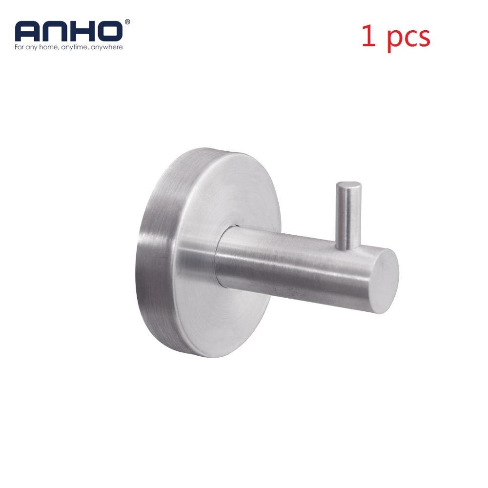 Rvs wall mount handdoekring badkamer accessoires Ronde handdoek houder Badkamer Handdoekenrek Hanger: Hook 1