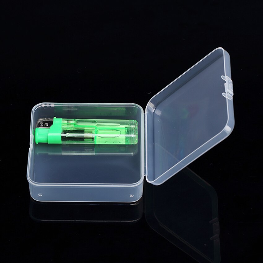 Mini Clear Vierkante Plastic Opslag Containers Doos Met Deksel, 8.4X8.4X2.8Cm, lege Scharnierende Dozen Voor Kralen, Sieraden, Gereedschap