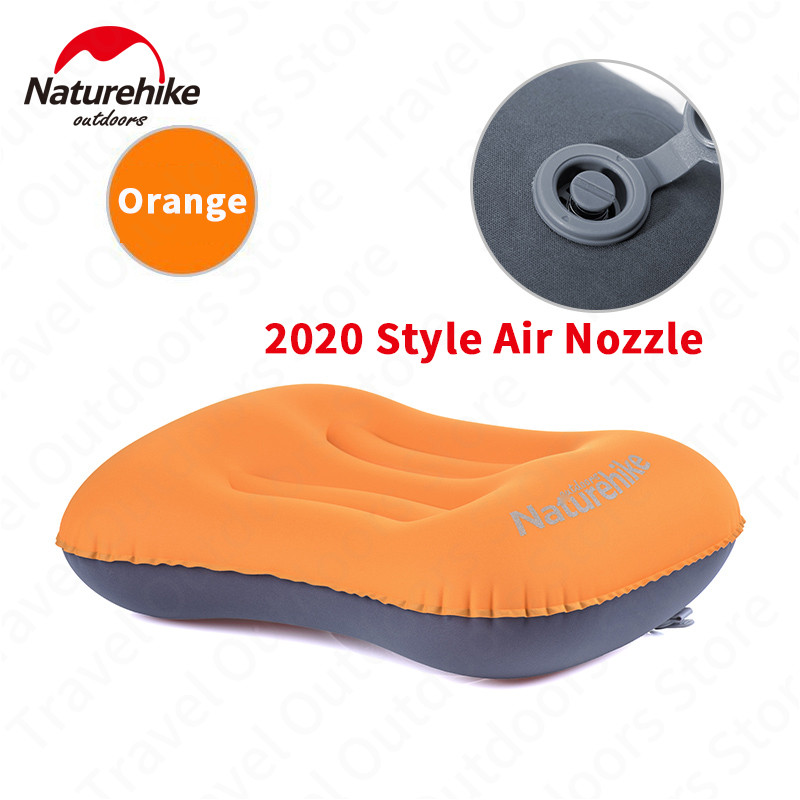 Naturehike Aufblasbare Kissen Reisen Luft Kissen Hals Camping Schlaf Getriebe Schnelle tragbar TPU Büro Freien Wandern NH17T013-Z: 2020 Stil-Orange