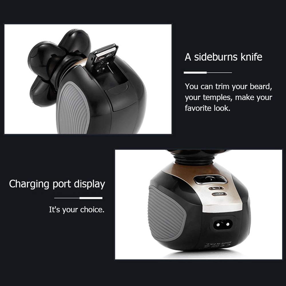 Personal Electric Shaving Razor Rechargeable Hair Trimmer 5 Shaver Heads Beard Hair Clippers Nose Hair Cutting Facial Brush