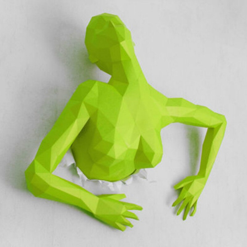 The Woman From The Wall 3D Paper Model DIY Handmade Crafts Papercraft Art Paper Sculpture Home Decor Wall Decoration Low Poly: 2