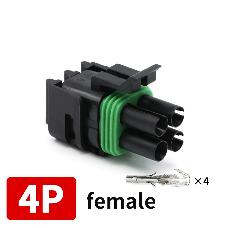 Delphi 2,5 Serie 1/2/3/4/6 Stift Automobil Wasserdichter Steckverbinder Männlich Weiblich Steckdose Anschlusshülle: Grau