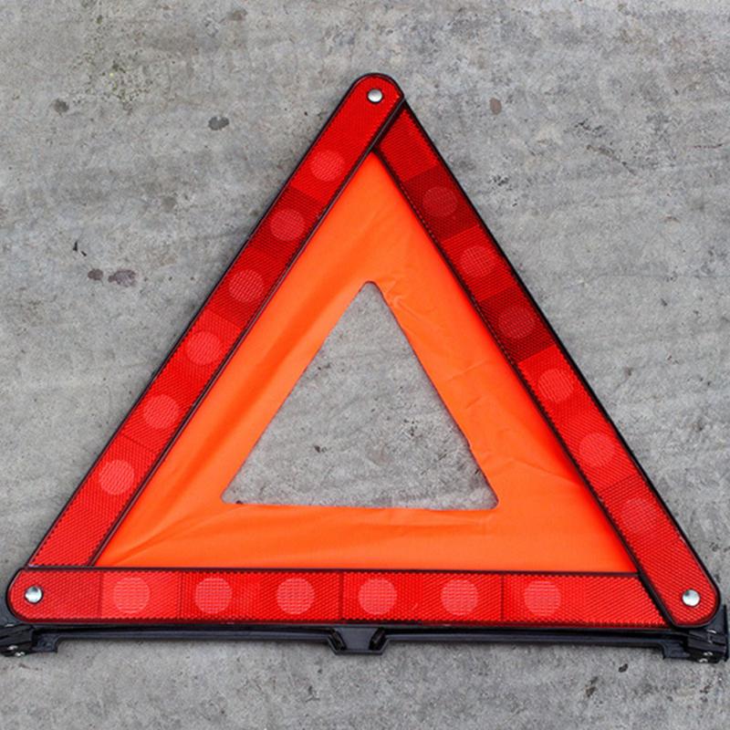 Foldable Car Vehicle Emergency Breakdown Warning Sign Triangle Stop Sign Reflective Road Safety Practical