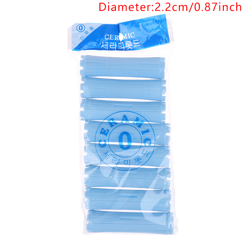 Rodillos de pelo para mujer, varillas de onda fría, rizador de pelo para el hogar, herramienta de bricolaje de peluquería, pelo largo y corto, 8 o 10 unidades: Negro