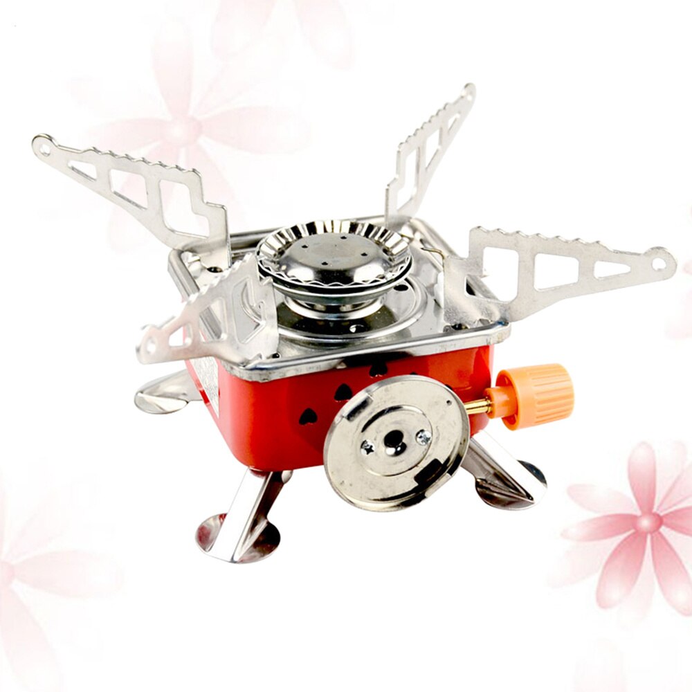 Foldable Cassette Gas Stove Stainless Steel Furnace Portable Burner Square Shape Outdoor Camping Picnic Cooker