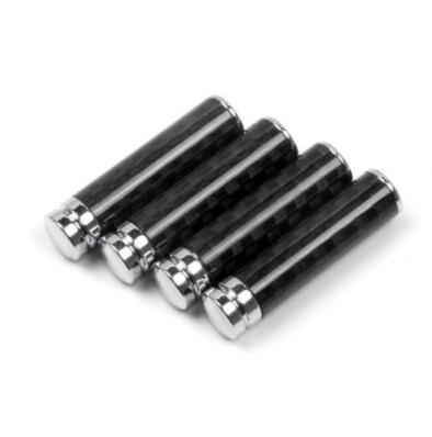 Carbon Fiber Bolt Door Lock Stick Pin Cap Case Car Accessories for Dodge Charger Ram 1500 Challenger Jeep Grand Cherokee Caravan: 4xCarbon Fiber