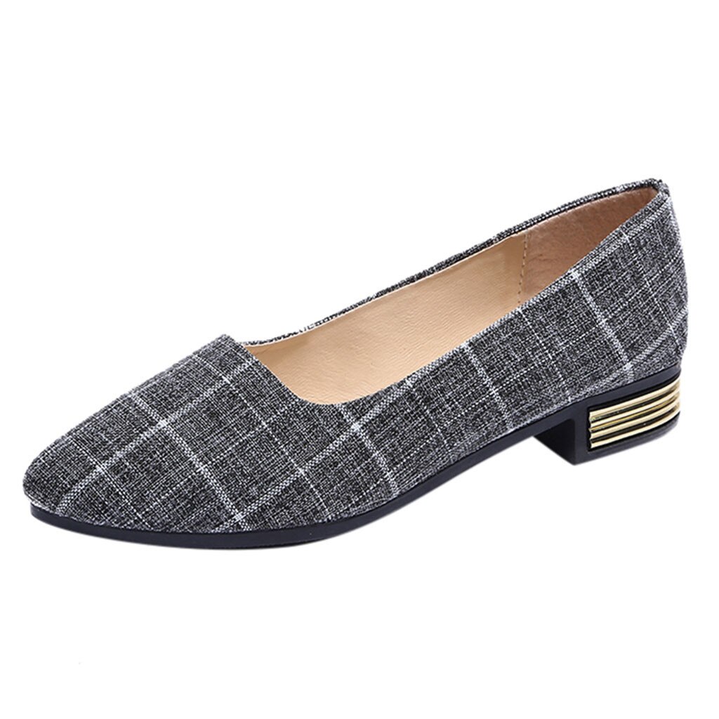 Women Flats Slip on Flat Shoes Candy Color Woman Boat Shoes Black Ladies Ballet flats shoes: Black / 35