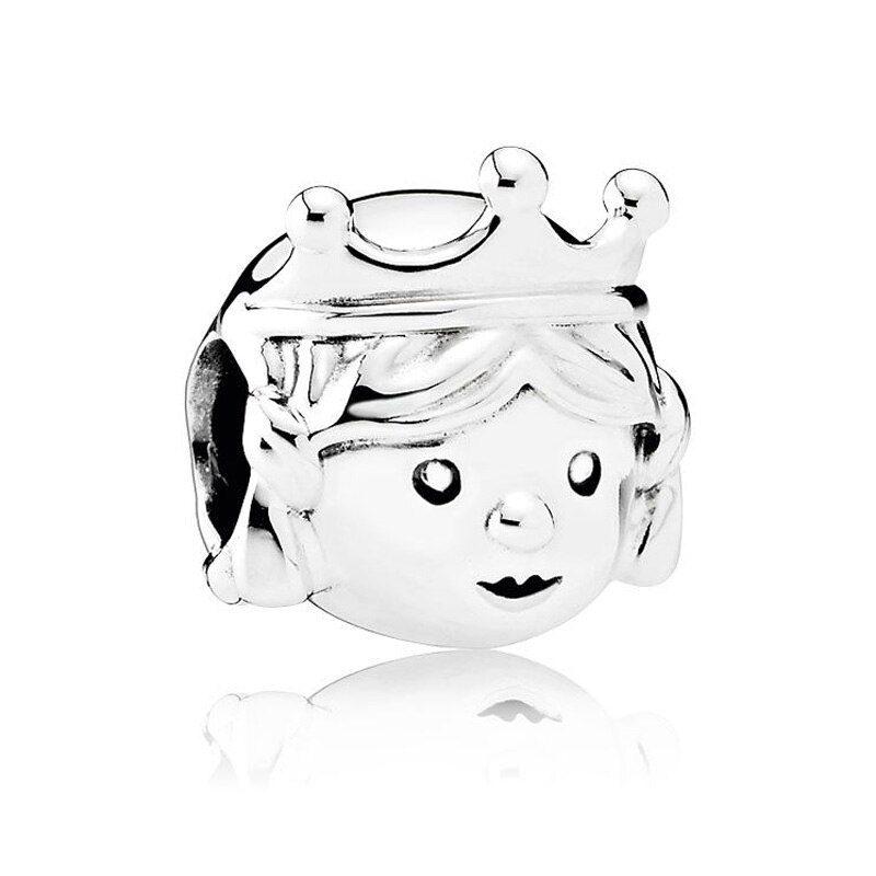 Diy charme rainha princesa & príncipe anjo do coração menina & menino sra. santa 925 contas de prata esterlina caber pandora pulseira jóias: 5