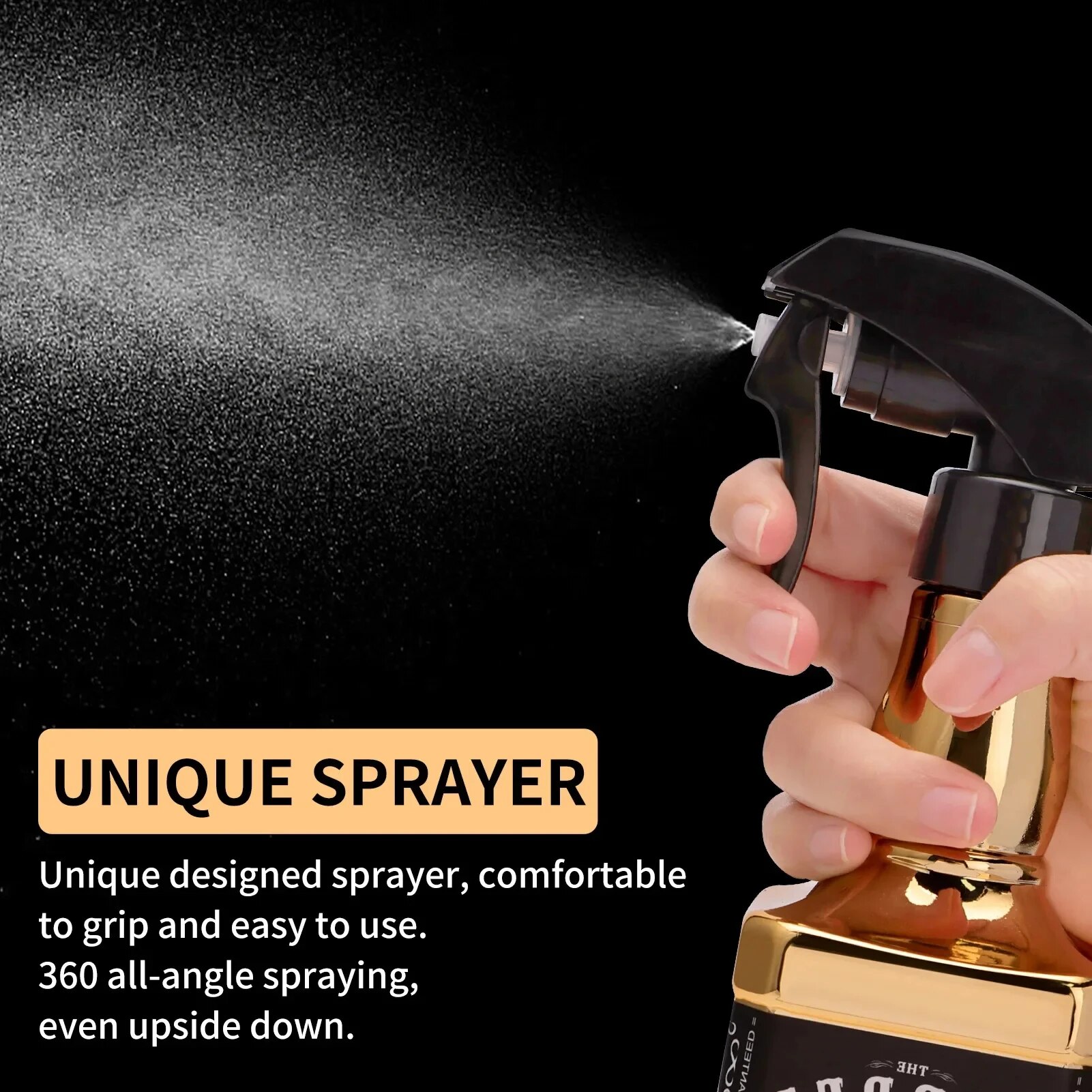 Botella de Spray de corte de pelo para peluquería, atomizador continuo vacío, rociador de agua para salón de belleza, accesorios de peluquería, herramientas de peluquero, 500ML