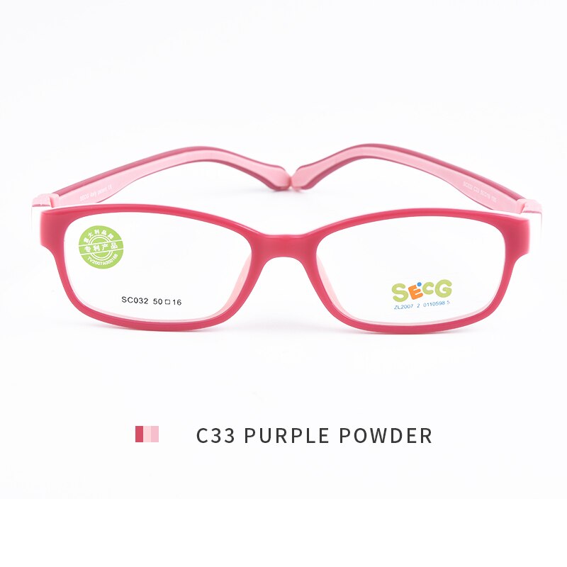 SECG-gafas suaves y flexibles ultraligeras para niños, montura De gafas ópticas para niños, gafas De vista, Lunettes De Vue Enfant: Verde