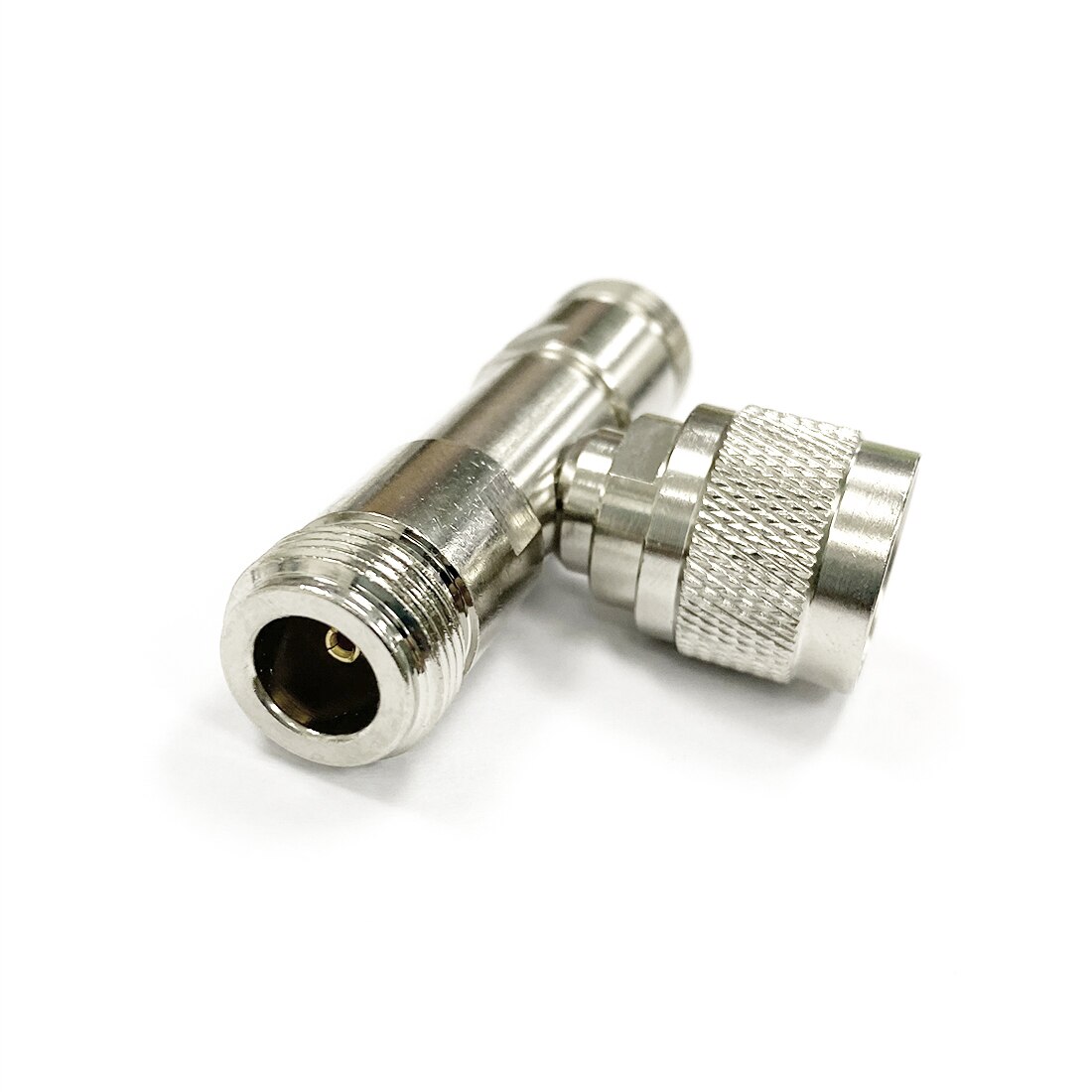 Adaptateur coaxial RF type N mâle vers Double Jack femelle, convertisseur séparateur 3 voies Type T, Version longue, , 1 pièce