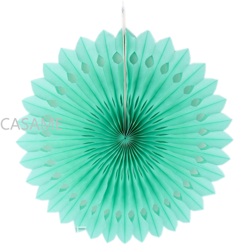5Pcs Kleur Tissue Papier Cut-Out Papier Fans Pinwheels Opknoping Bloem Papier Ambachten Voor Wedding Party Verjaardag Decor levert: Army Green