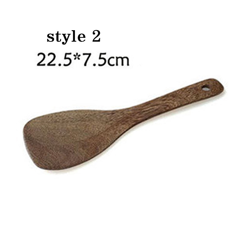 1pc Non-stick Wood Spatula Shovel Spoon Kitchen Accessories Non-Stick Cookware Cooking Utensils Tools Household Kitchen Cookware: style 2