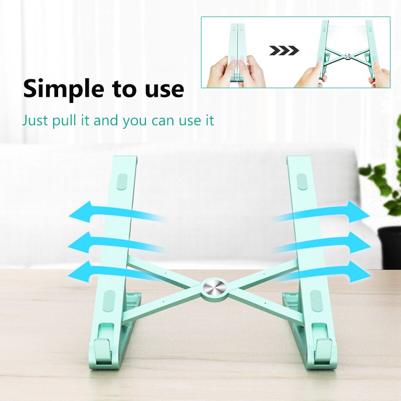 Portable Laptop Stand Adjustable Foldable Support iPad Notebook Stand For Macbook Pro Computer Laptop Holder Cooling Base Riser