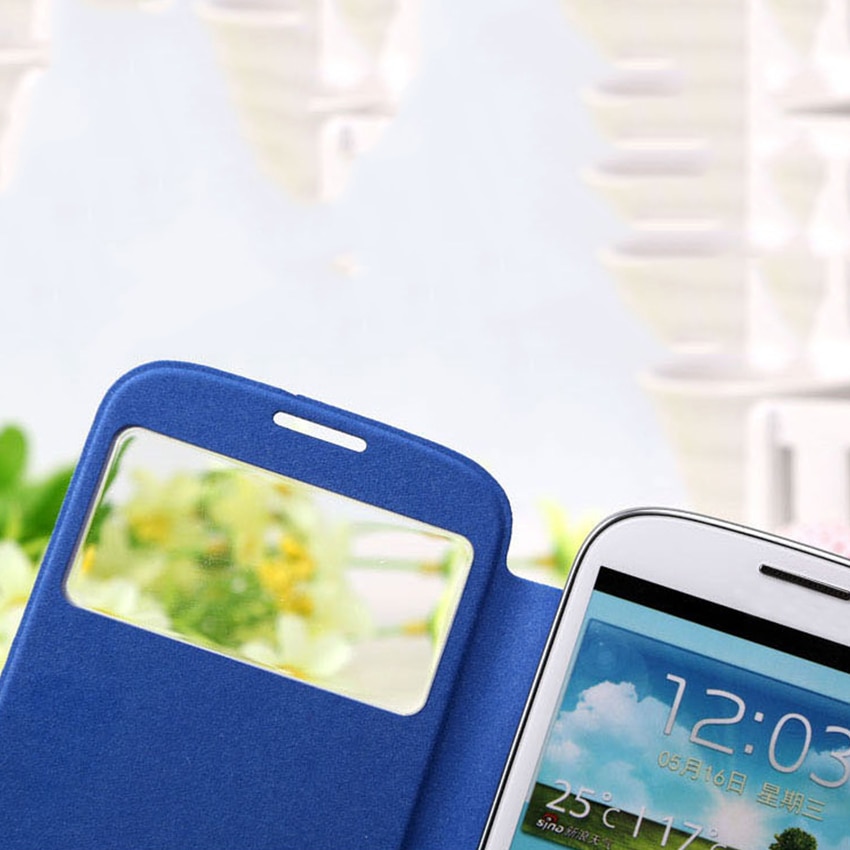 Cuoio Della Copertura di vibrazione della Cassa Del Telefono per Samsung galassia S3 Galaxys3 siii Neo Duos S iii 3 GT I9300 I9301 I9301i i9300i GT-I9300 Custodie