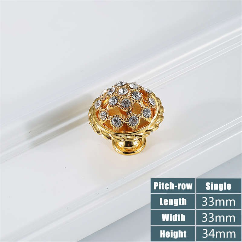 Tirador dorado para cajón de cocina, pomo para puerta de armario, decoración del hogar: 3