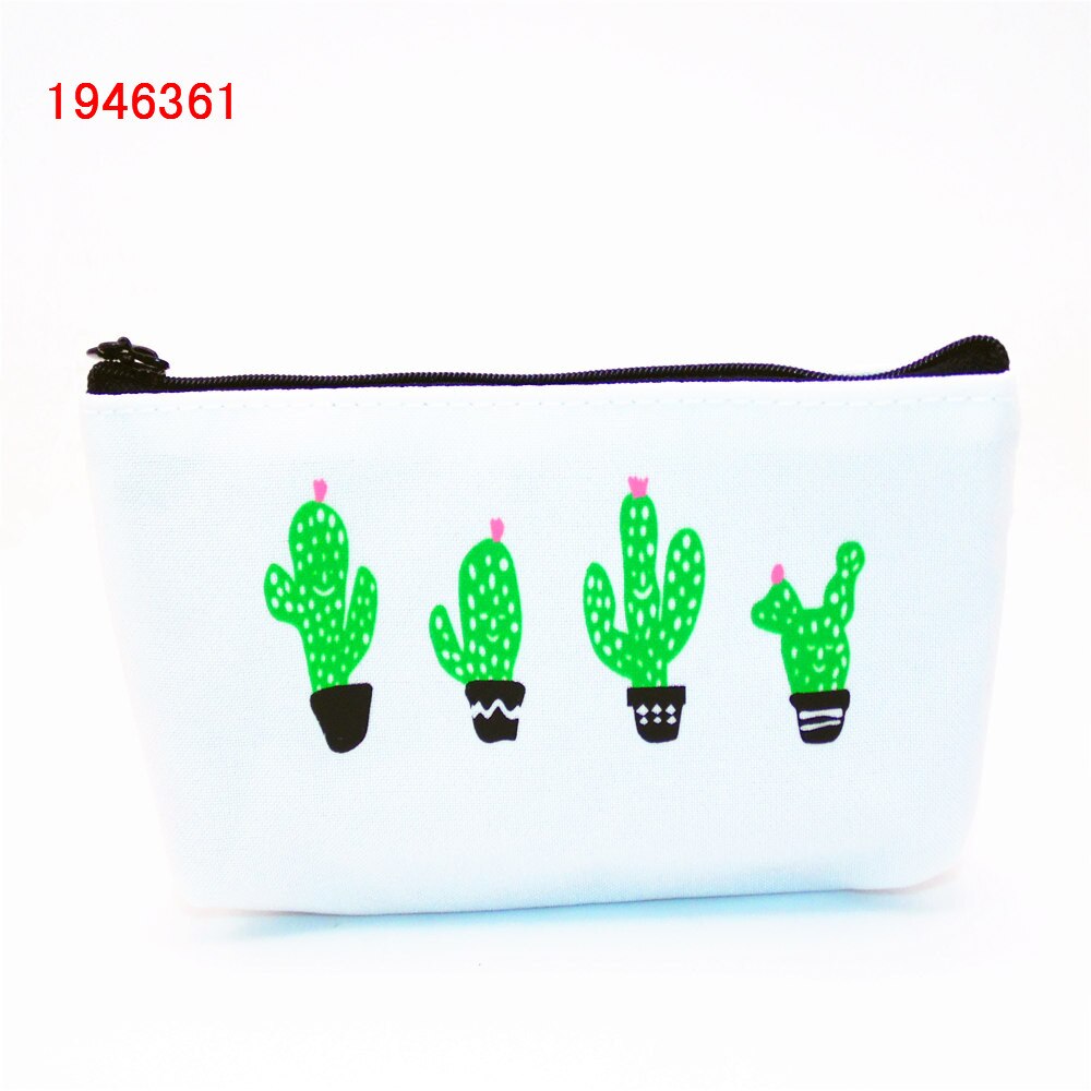 Bref Style Cactus toile grande capacité papeterie étuis à crayons sac bureau école papeterie crayons sacs organisateur de stockage: BK2