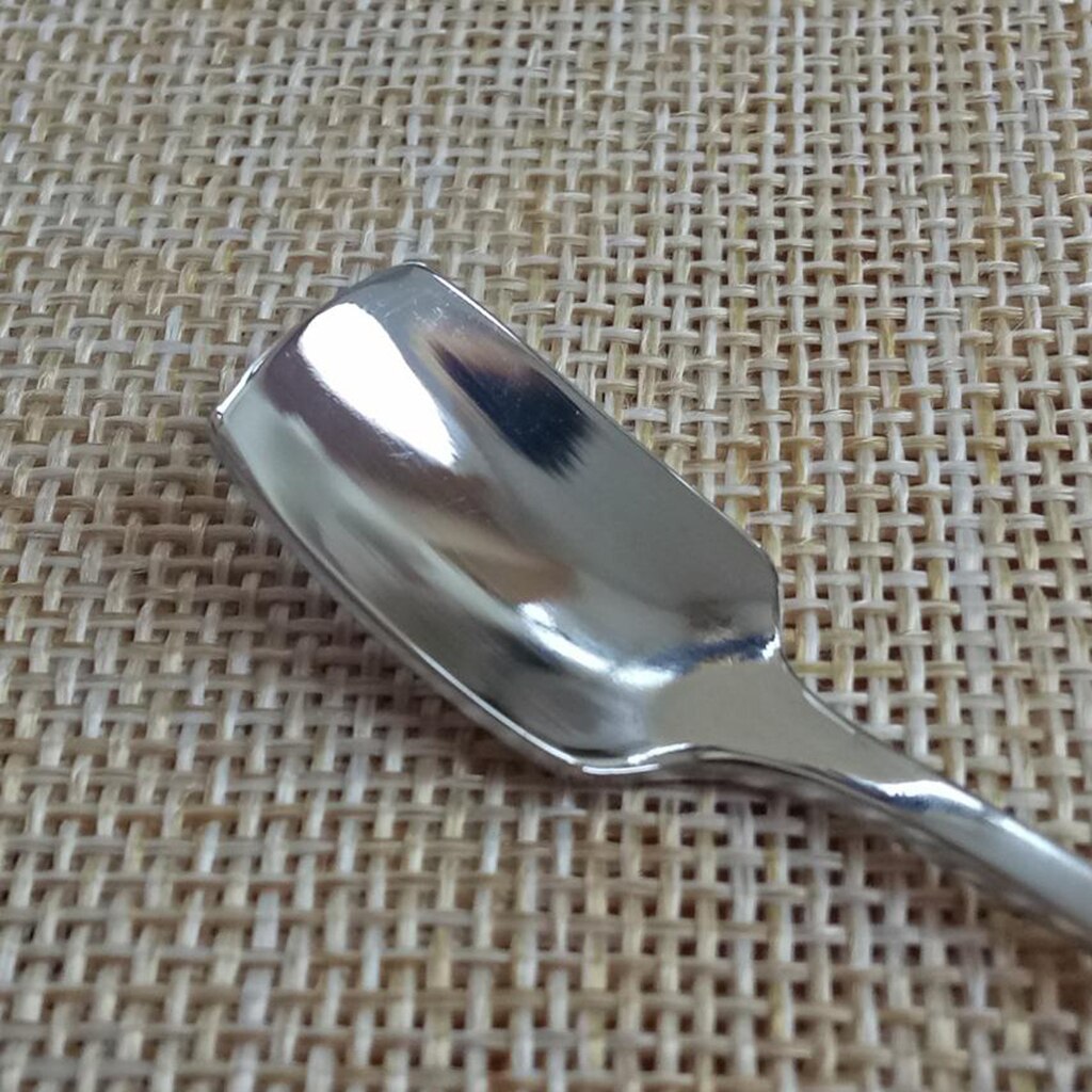 Rustfrit stål 170mm kaffeskeer med lange skafter blandeskeer kold drink frugt is dessert teske stearinlys voks graveske