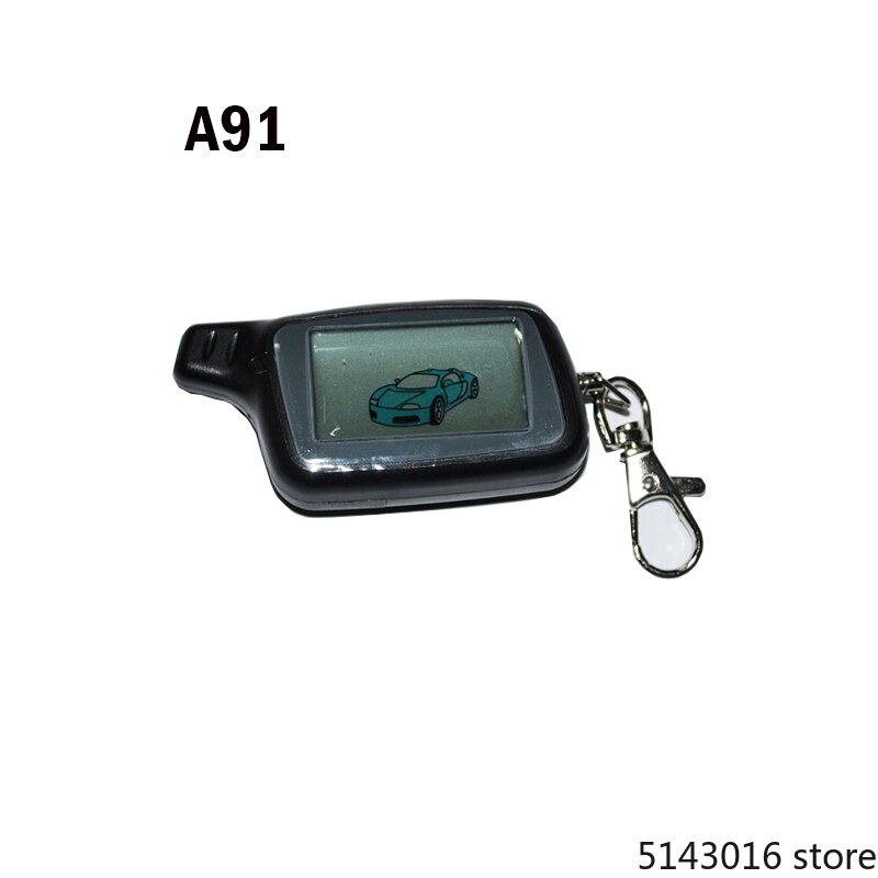 Starline A91 dos vías LCD Control remoto llavero cadena llavero ruso vehículo seguridad sistema de alarma de coche de dos vías Starline a91