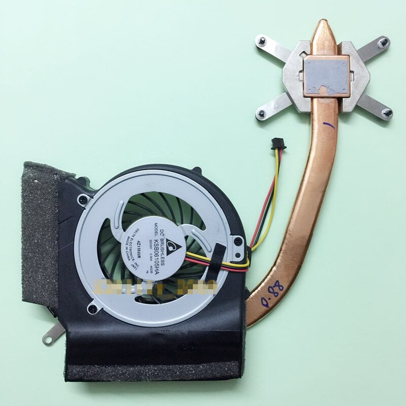 Notebook cpu blæser med køleplade radiator kobberrør modul til lenovo ibm thinkpad  l412 l512 l420 l520 l421 0 a 70228 04 w 1463