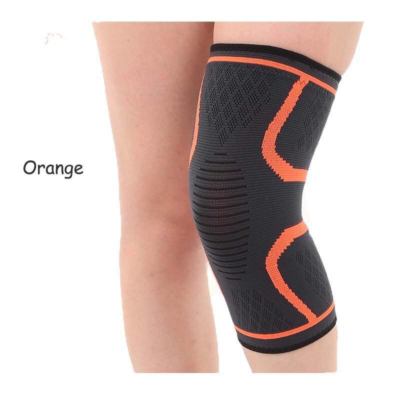 Nylon elastisk knæbøjle knæpude fodbold basketball knæstøtte knæpuder åndbar anti-slip knæindpakning bandage stropper vagt