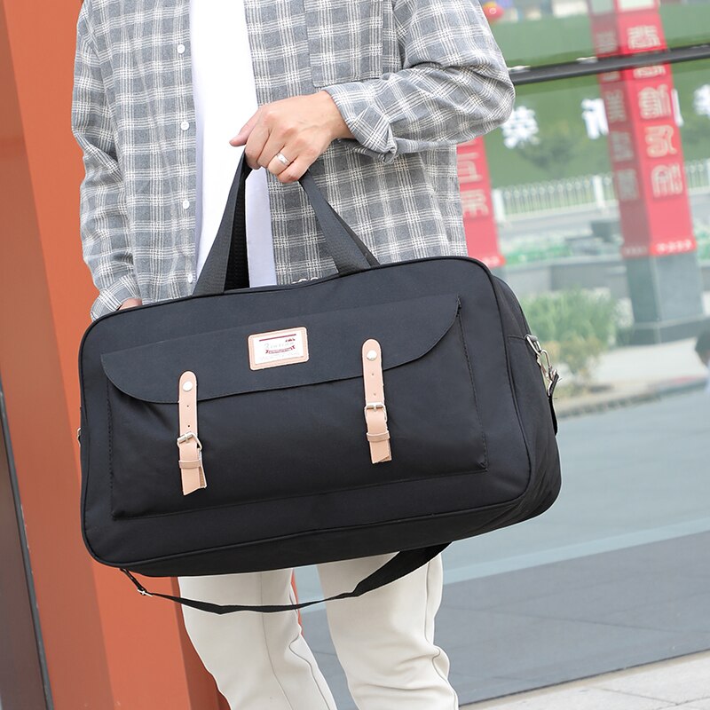 Nowe płótno podróży torba na ramię wypoczynek podróży przekątnej torebki dużego ciężaru wielofunkcyjny duża pojemność miękka powierzchnia torby poliestrowe