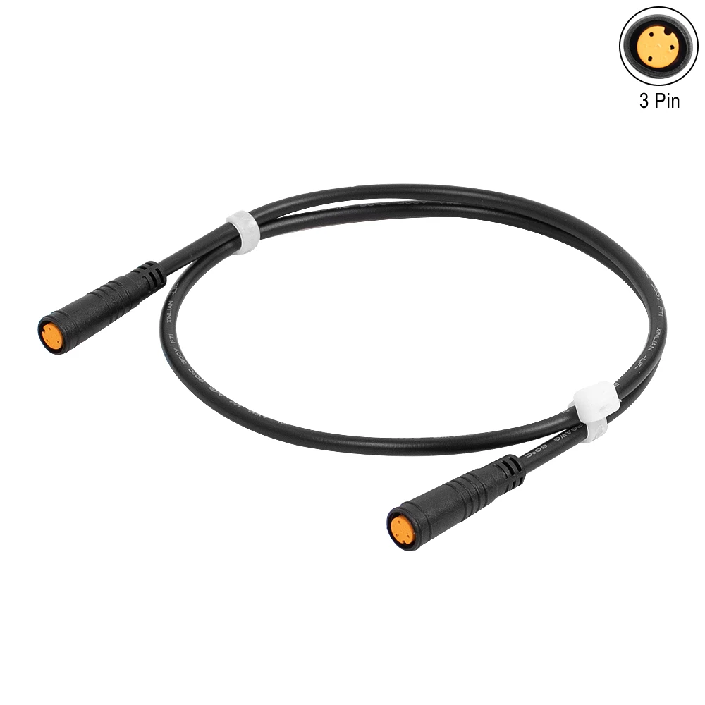 Male Female Extension Cable Sensor for BAFANG Electric Bicycle Motor Drive Thumb Throttle Ebike 3 Pin Conversion Connector Cable: Red